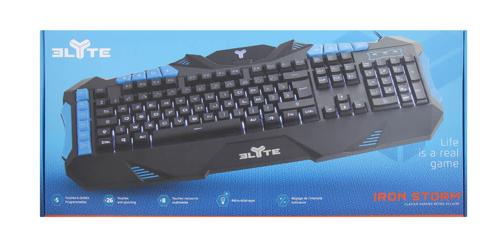 ELYTE CLAVIER GAMING RETRO ECLAIRE - T'nB