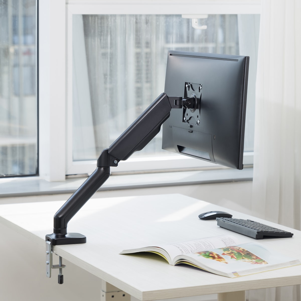 Bras de moniteur (standard) avec bras unique pour le bureau de