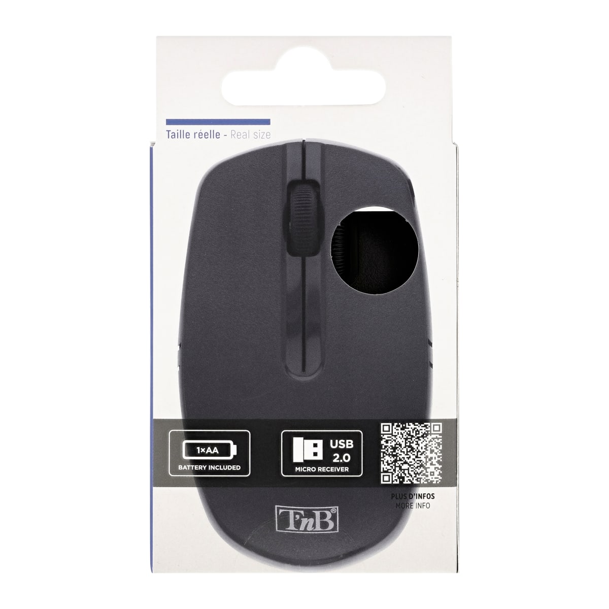 SOURIS SANS FIL BLANCHE USB-C DORE FINITION RUBBER - T'nB