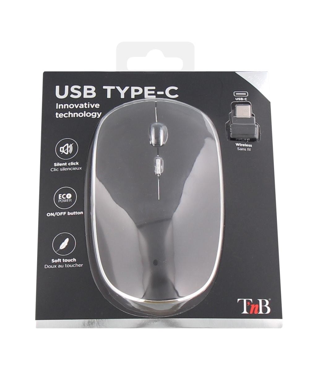 Souris sans fil USB Type-C RUBBY - T'nB