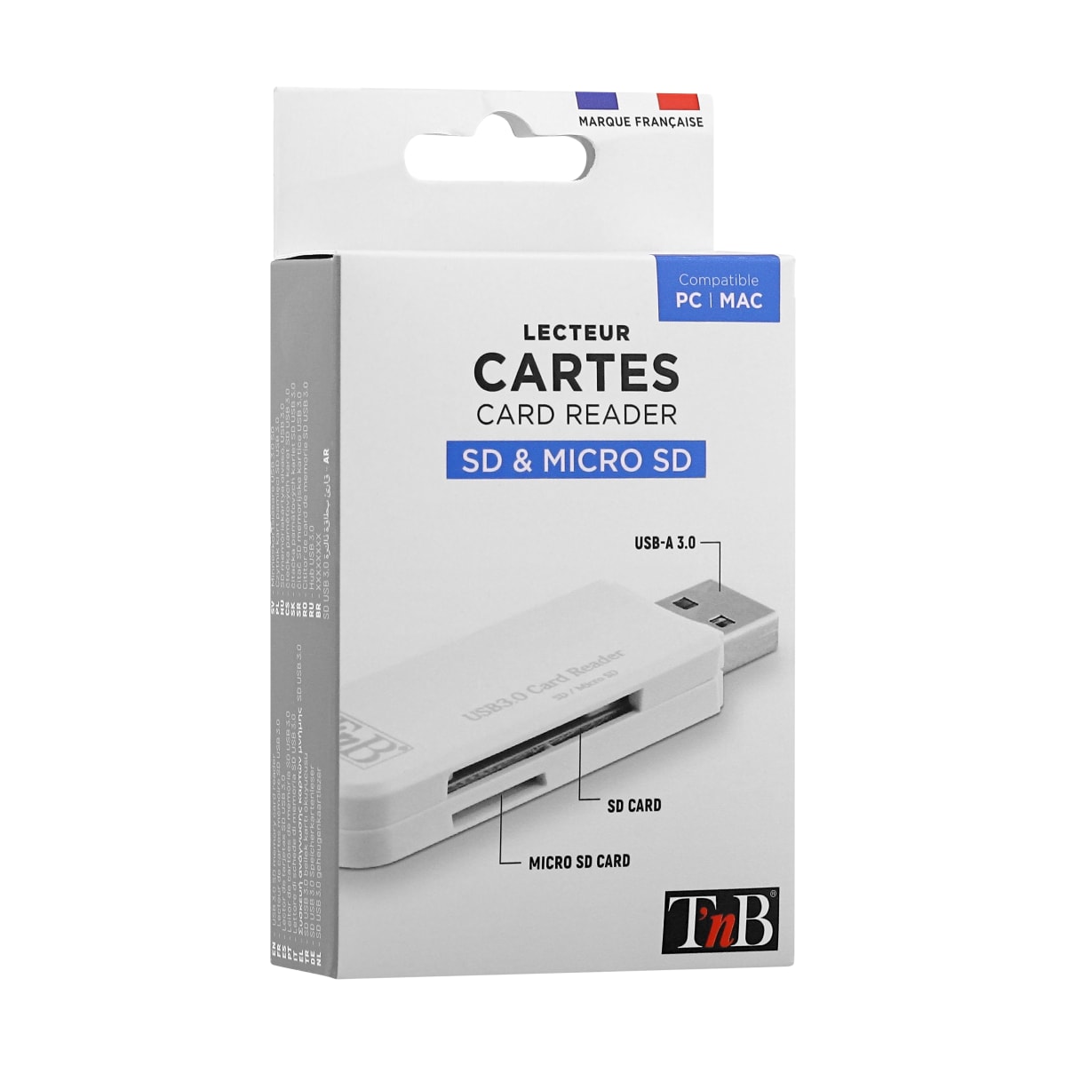 TNB Étui de rangement pour cartes SD et micro SD - gris