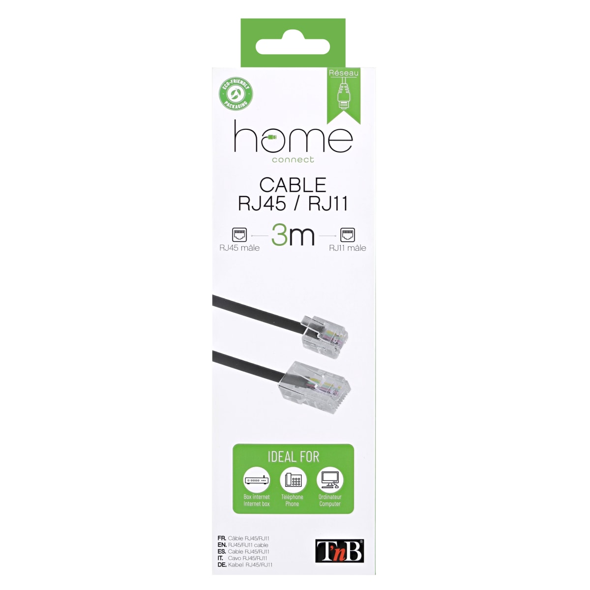 Câble réseau intenet RJ45 - RJ45 3m