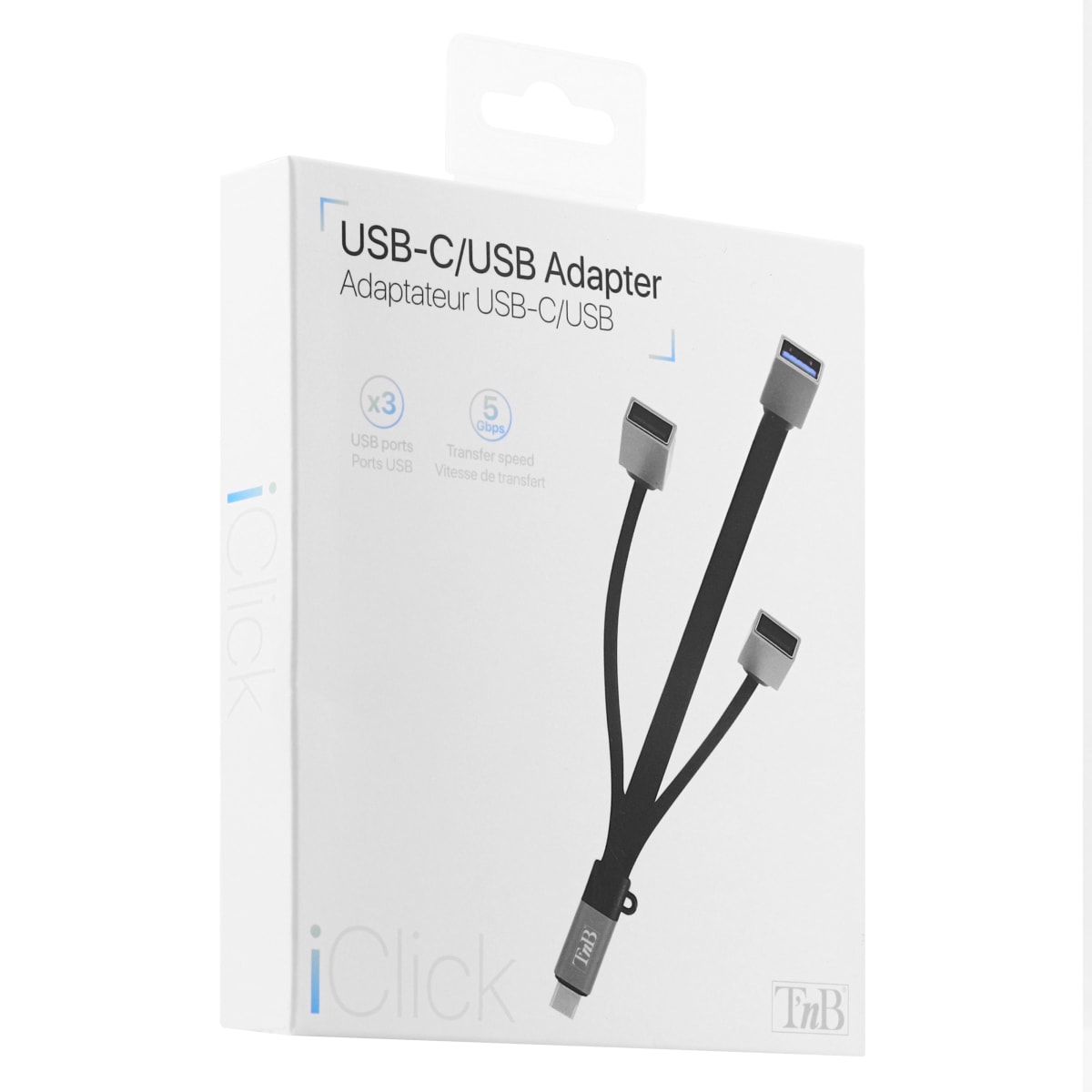 Adaptateur USB-C vers USB-A 3.0 TNB TCMUSBF noir - - Super U