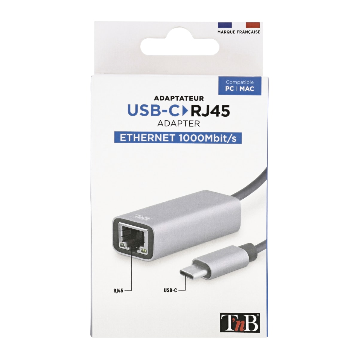 Adaptateur USB-C vers RJ45 - T'nB