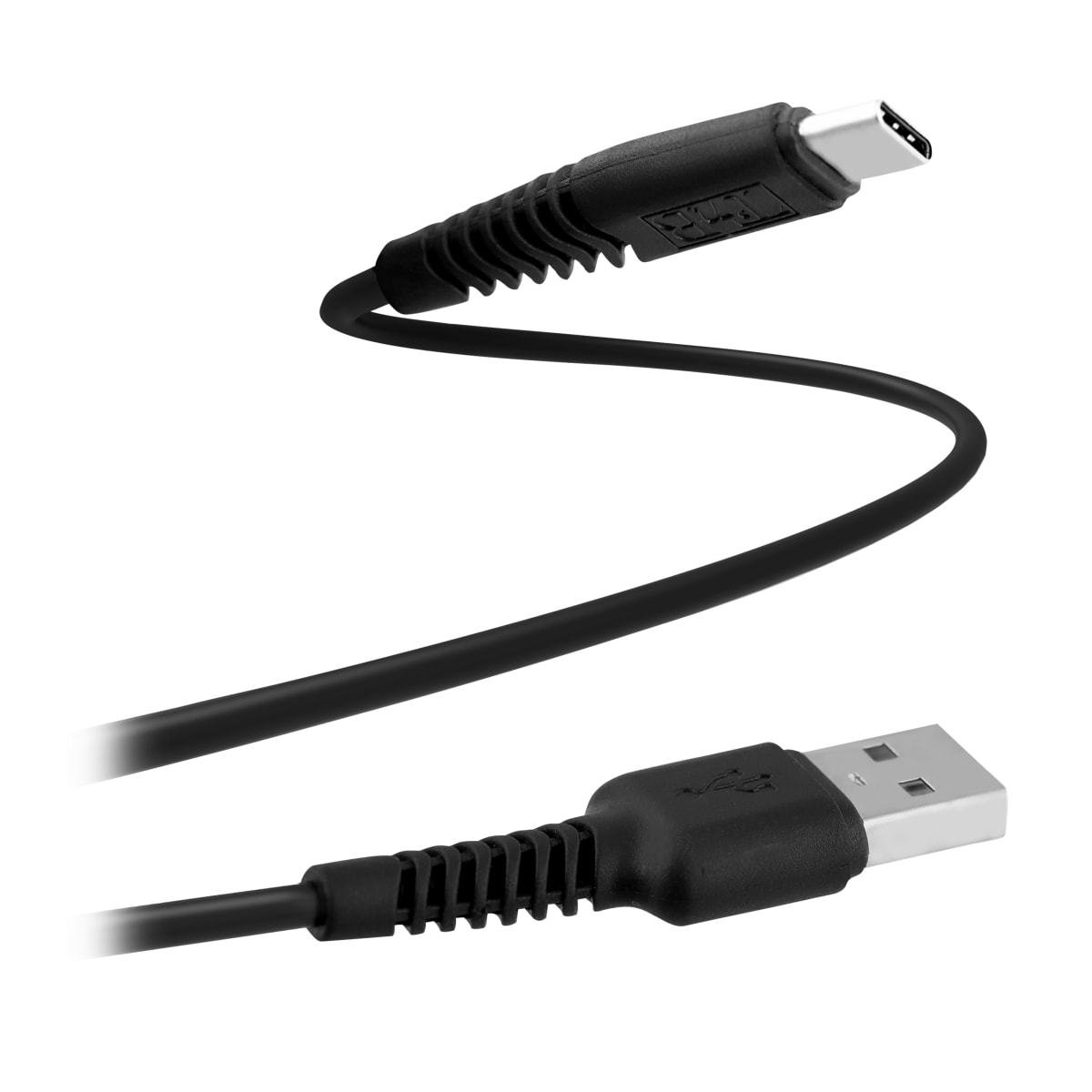 CABLE RENFORCE USB-A VERS USB-C 1M NOIR