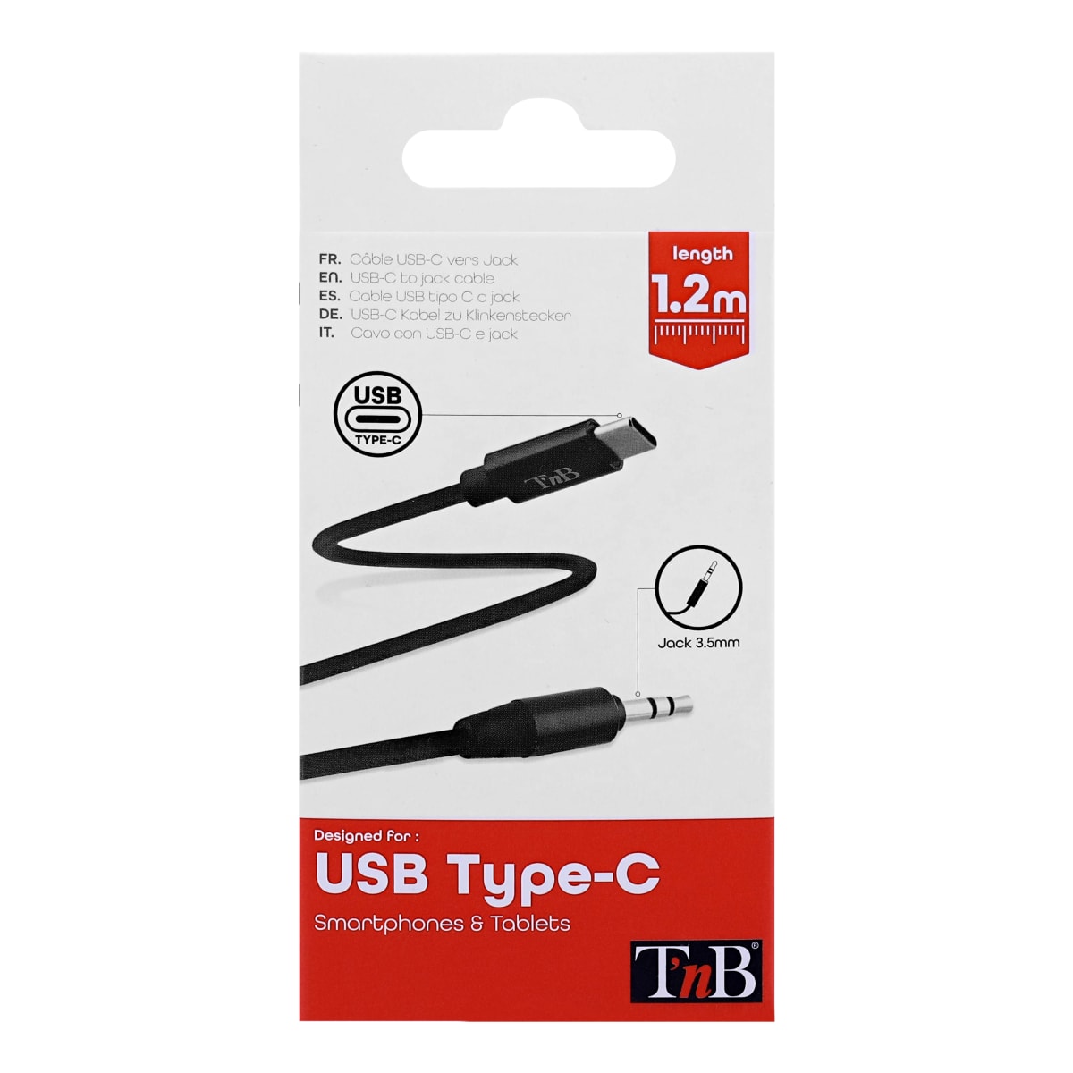 Câble USB-C vers jack 3,5mm - T'nB