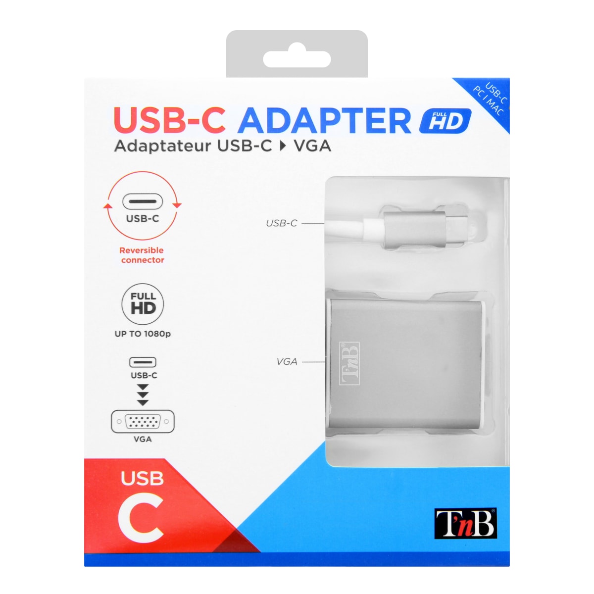 Adaptateur USB Type-C vers VGA - T'nB