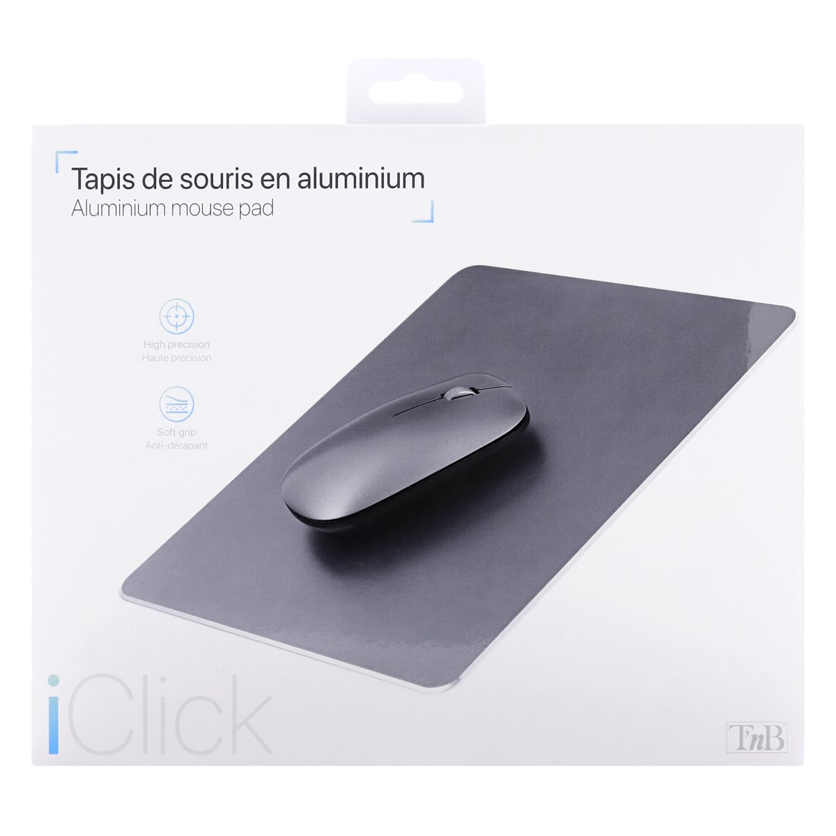 Tapis de souris en aluminium iClick - T'nB