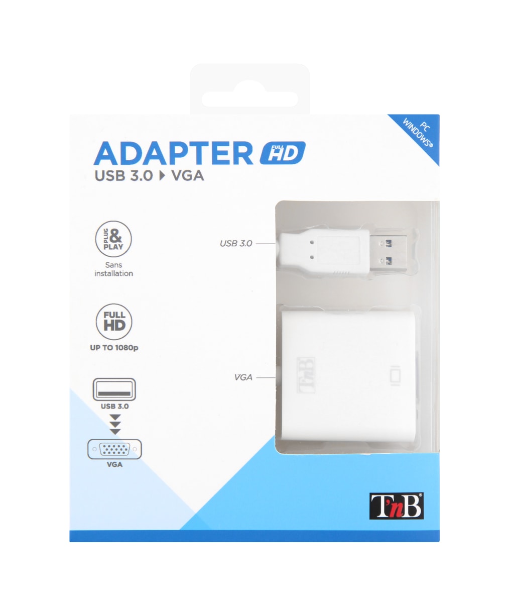 Adaptateur USB Type-C vers VGA - T'nB