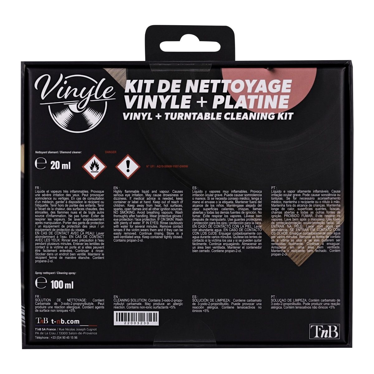 Kit de Nettoyage pour Disque Vinyle en Vinyle Clair. 250 ML de qualité  Premium Liquide avec Support Pliable, DE Deux Microcloths et Instructions.  : : Fournitures de bureau