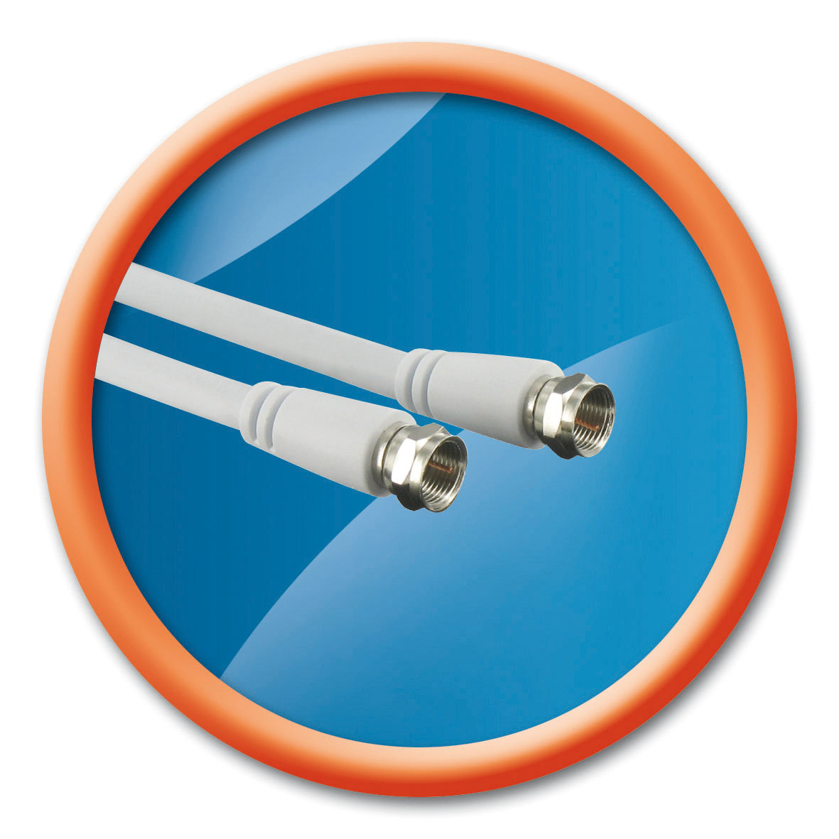 SATELLITE CABLE MALE/MALE 2M DOUBLE SHIELDED