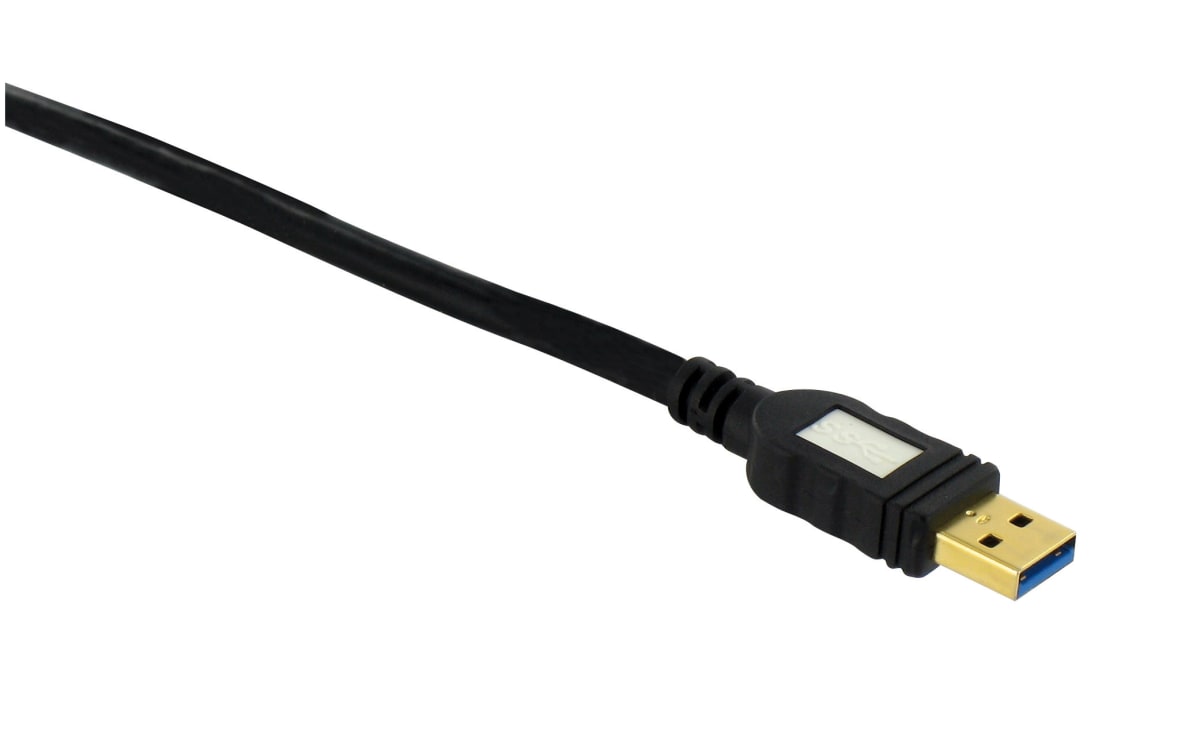 USB A 3.0 CABLE MALE/MALE 1.8M ULTRASPEED 5 Gbps