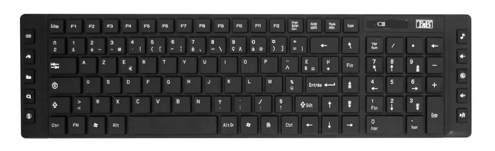 CLAVIER  STREAMLINE SANS FIL NOIR