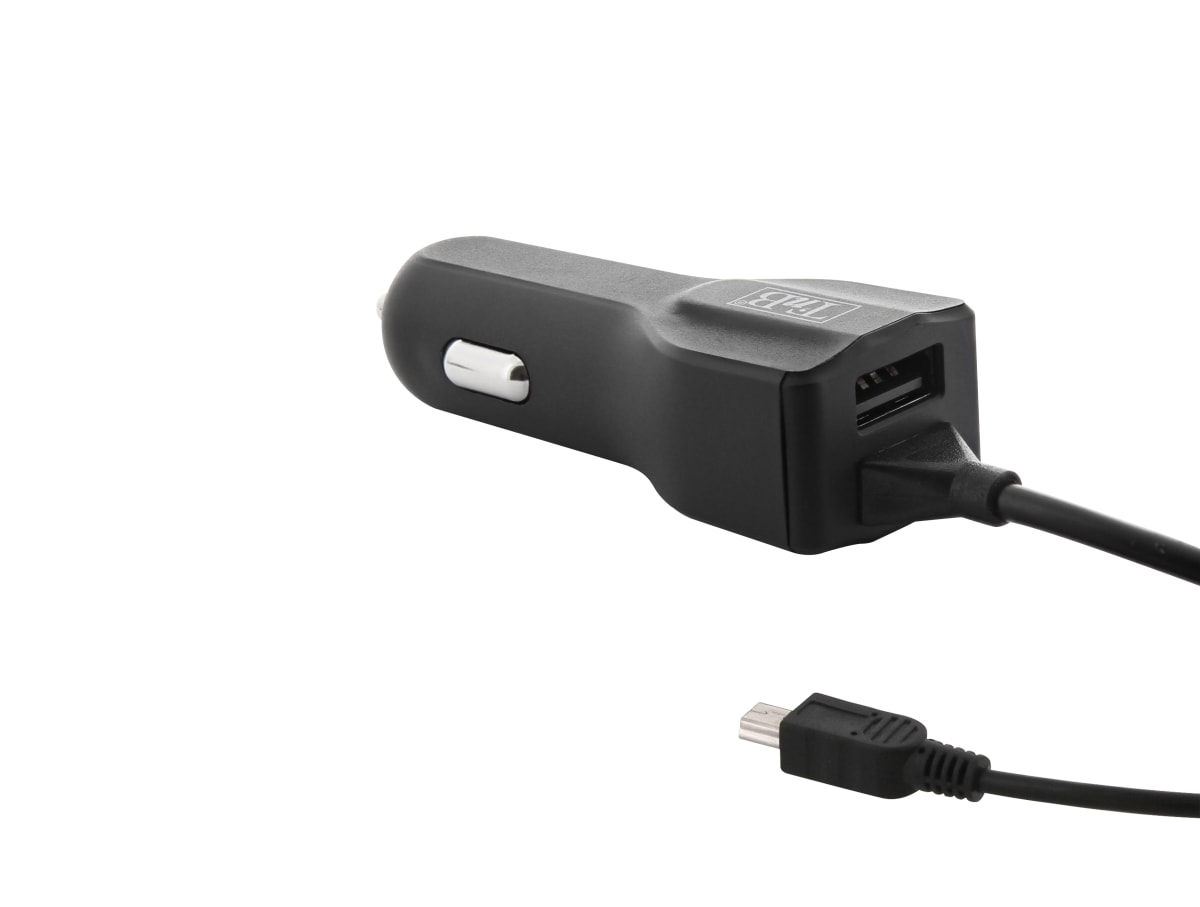 1XUSB-A 15W carregador de isqueiro + cabo mini USB