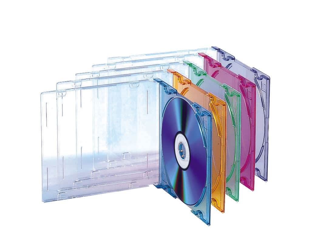 CD cases x5 SLIM COLOR
