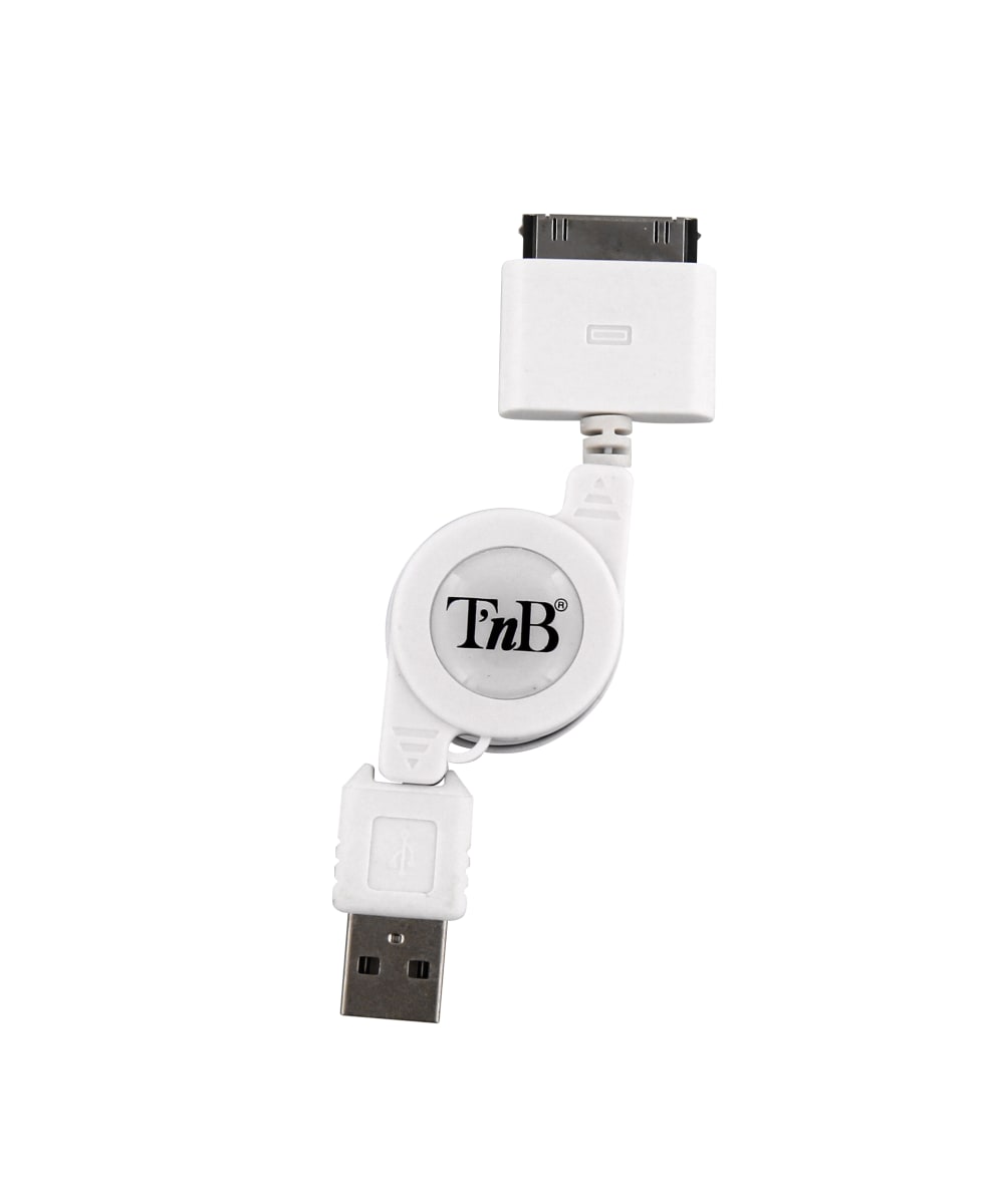 1XUSB-A 5W carregador de isqueiro + cabo retrátil de 30 pinos doc