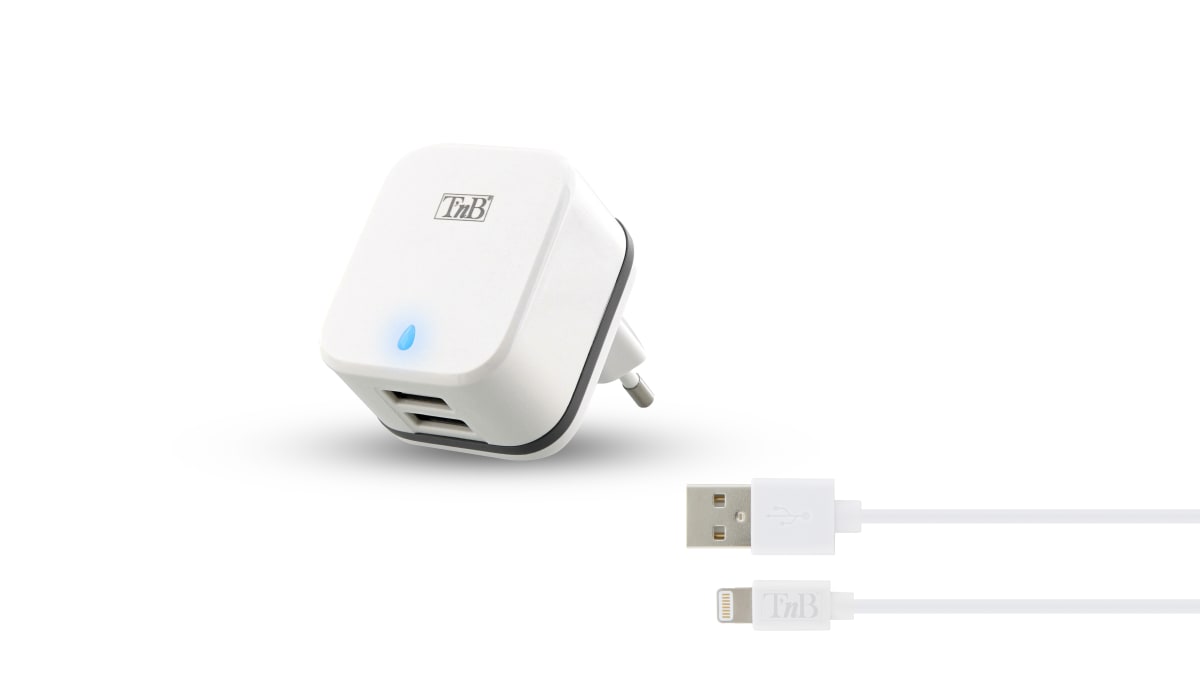 CHARGEUR SECTEUR 3.4A 2 USB LIGHTNING