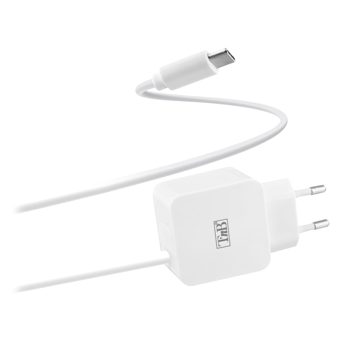 Wall charger with USB-C integrated cable 12W