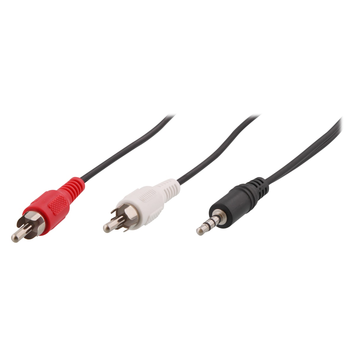 Jack 3,5mm male / 2 RCA male cable 1.2m