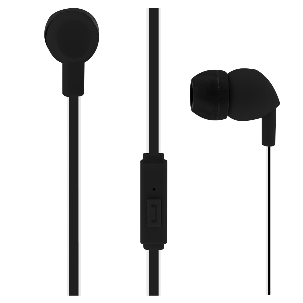 Wired earphones BE COLOR jack black