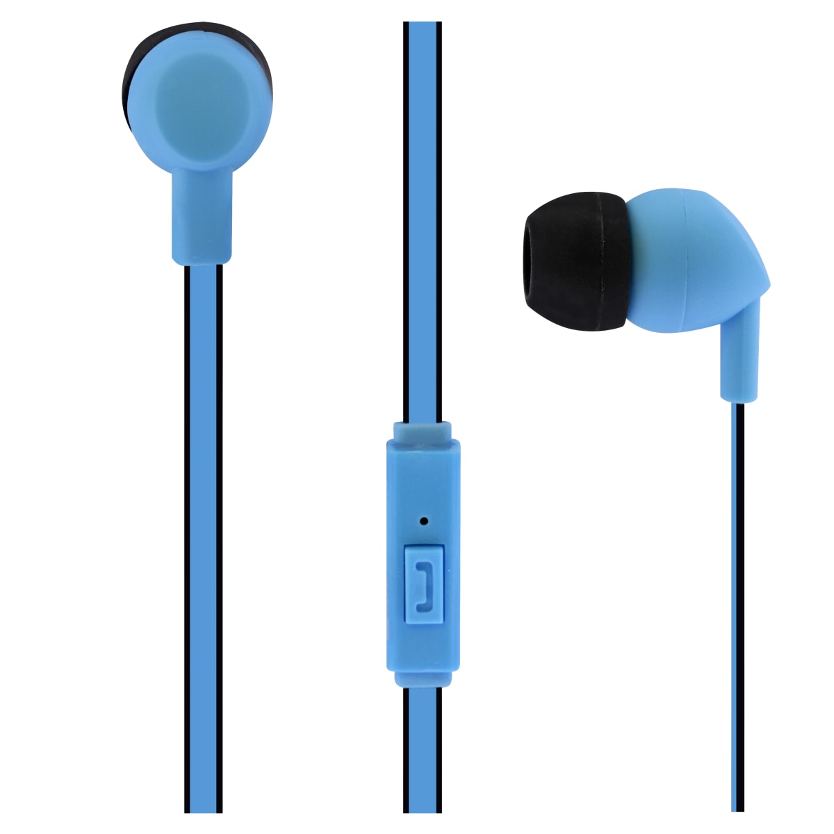 Conector de fones de ouvido com fio BE COLOR azul
