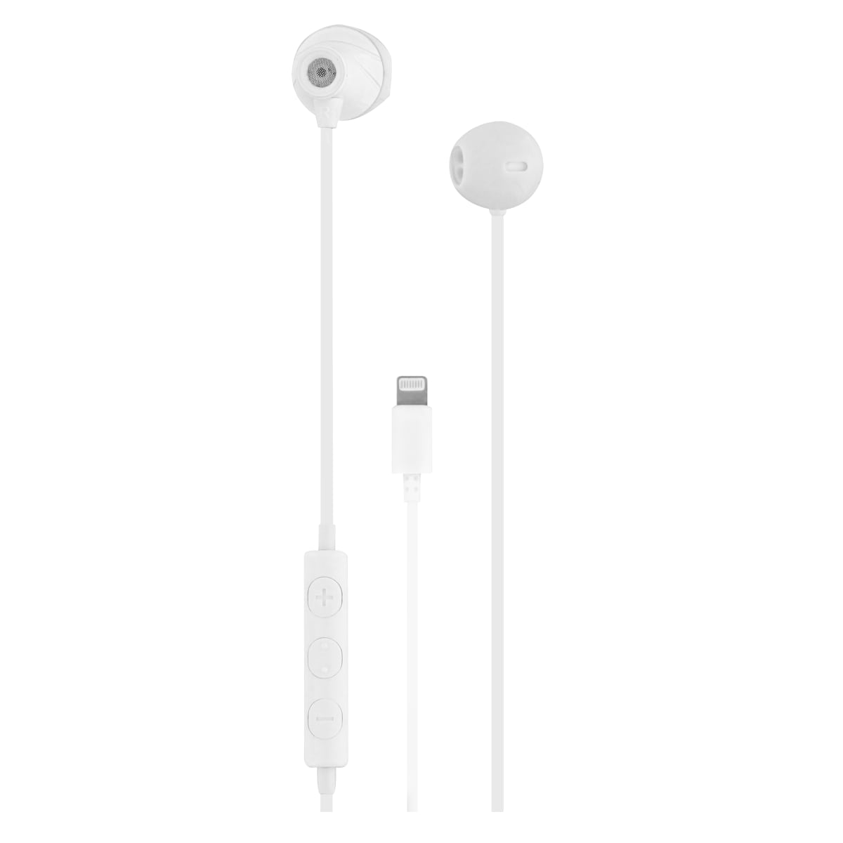 Fone de ouvido com fio CURV Lightning branco