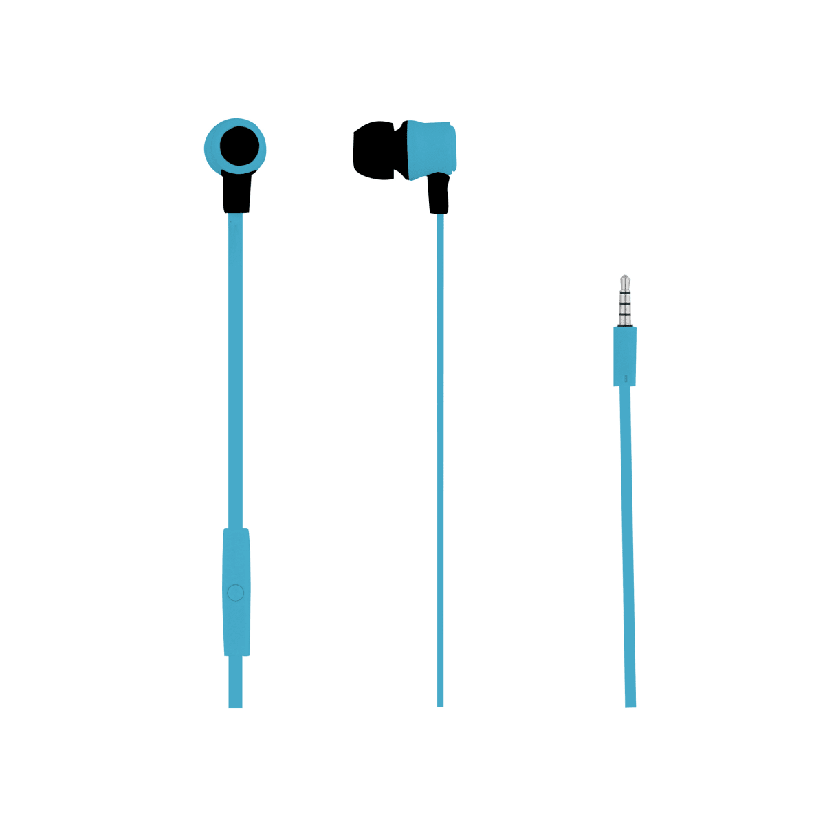 Wired earphones MOOD jack blue