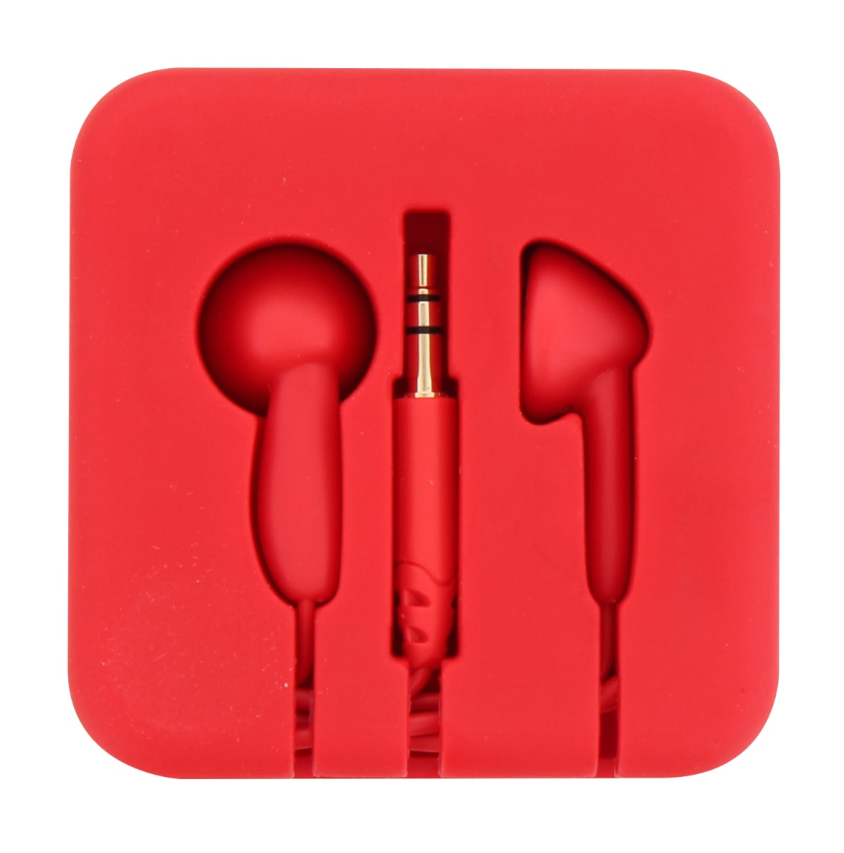 Auriculares con cable jack POCKET rojo