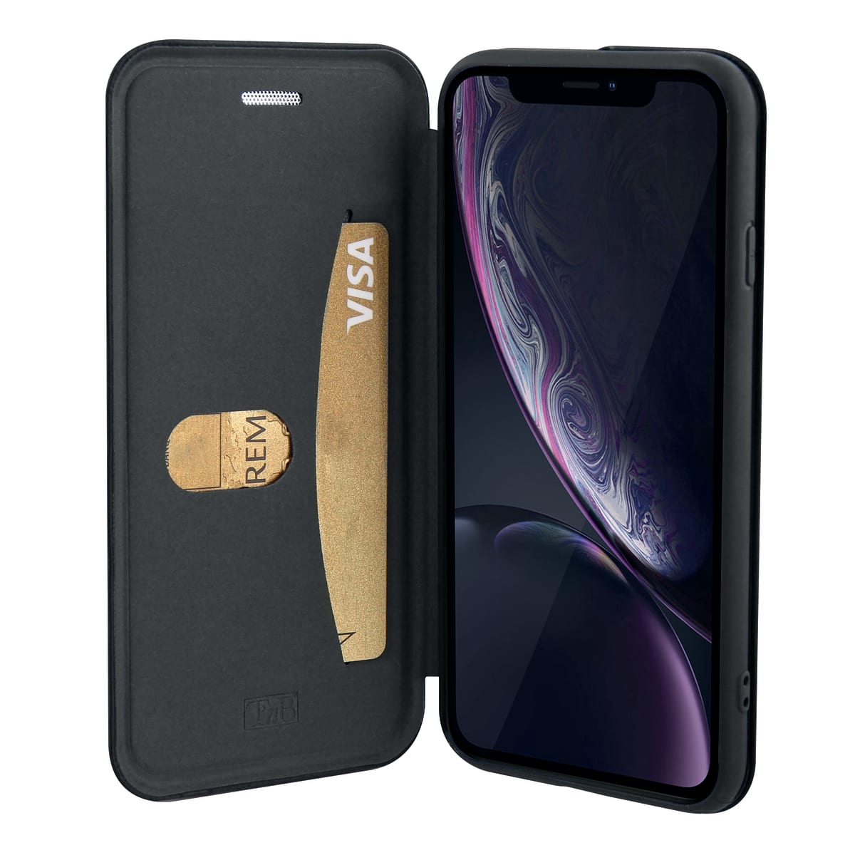 Estojo fólio premium para iPhone XR