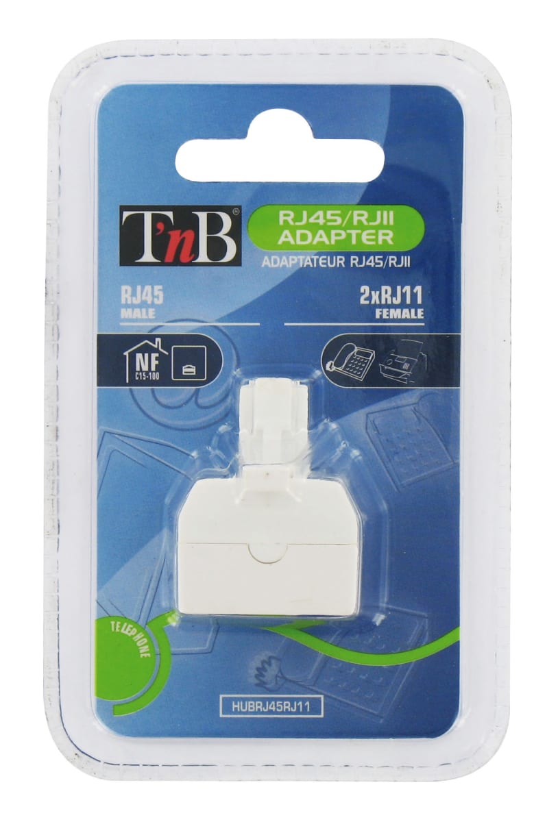 DOUBLEUR RJ45 M /2RJ11 F