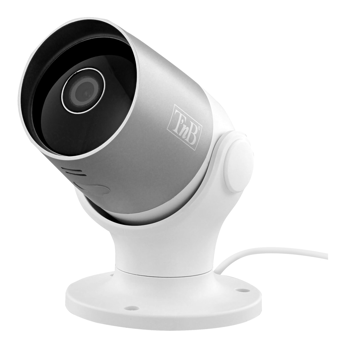 Câmera de vigilância conectada ao ar livre