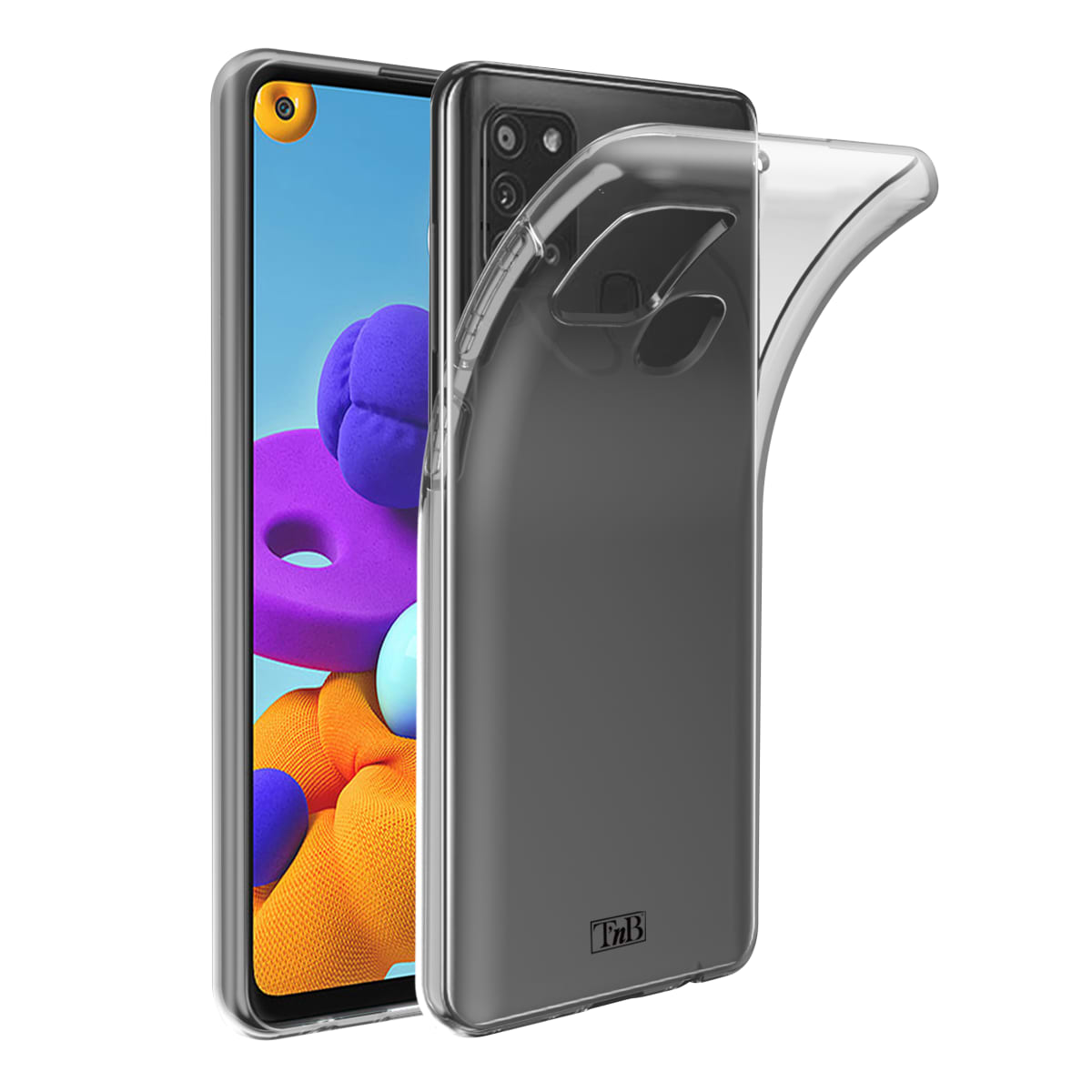 Samsung A21s transparent soft case