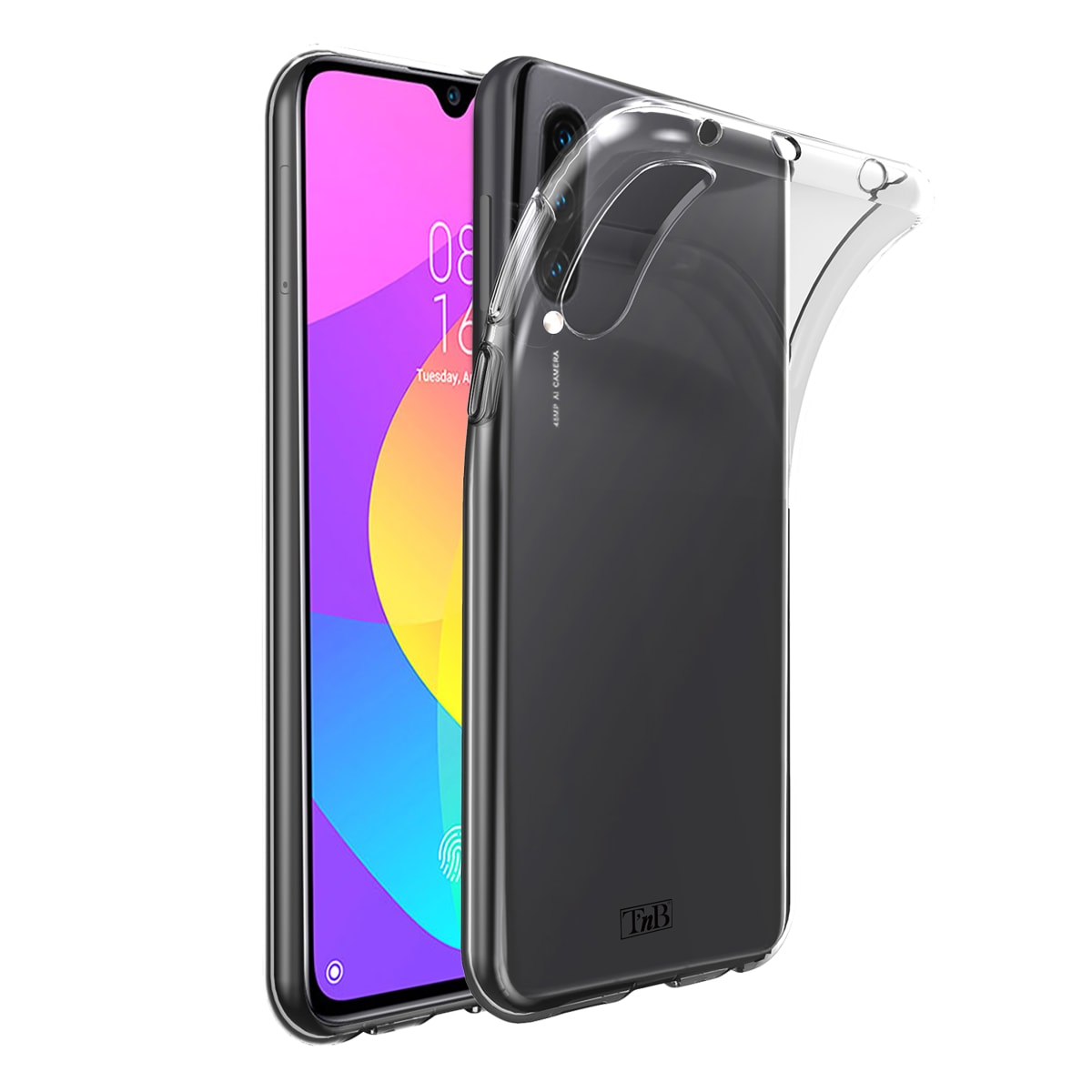 Estojo transparente para Xiaomi MI 9 Lite.