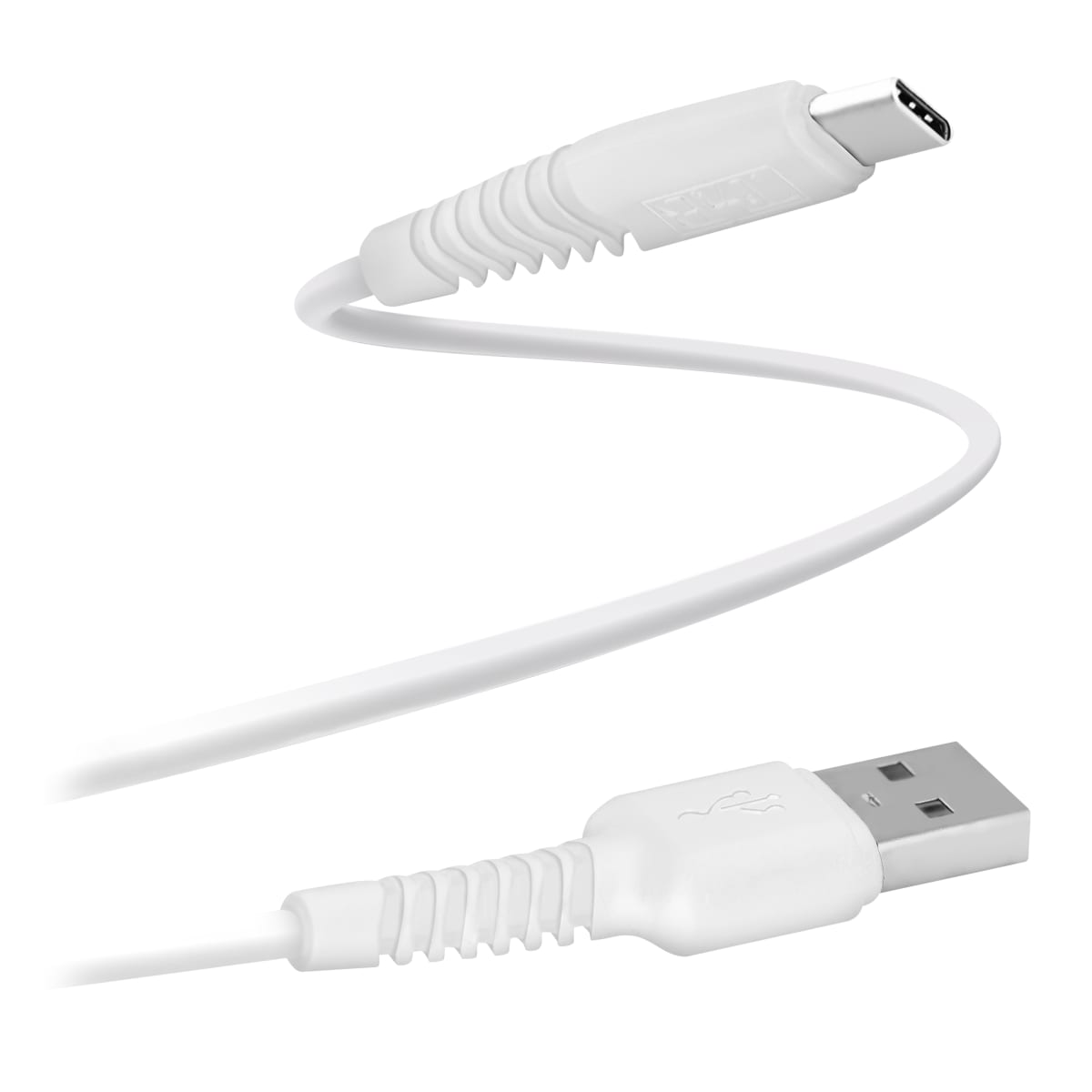 USB-C cable with reinforced connectors