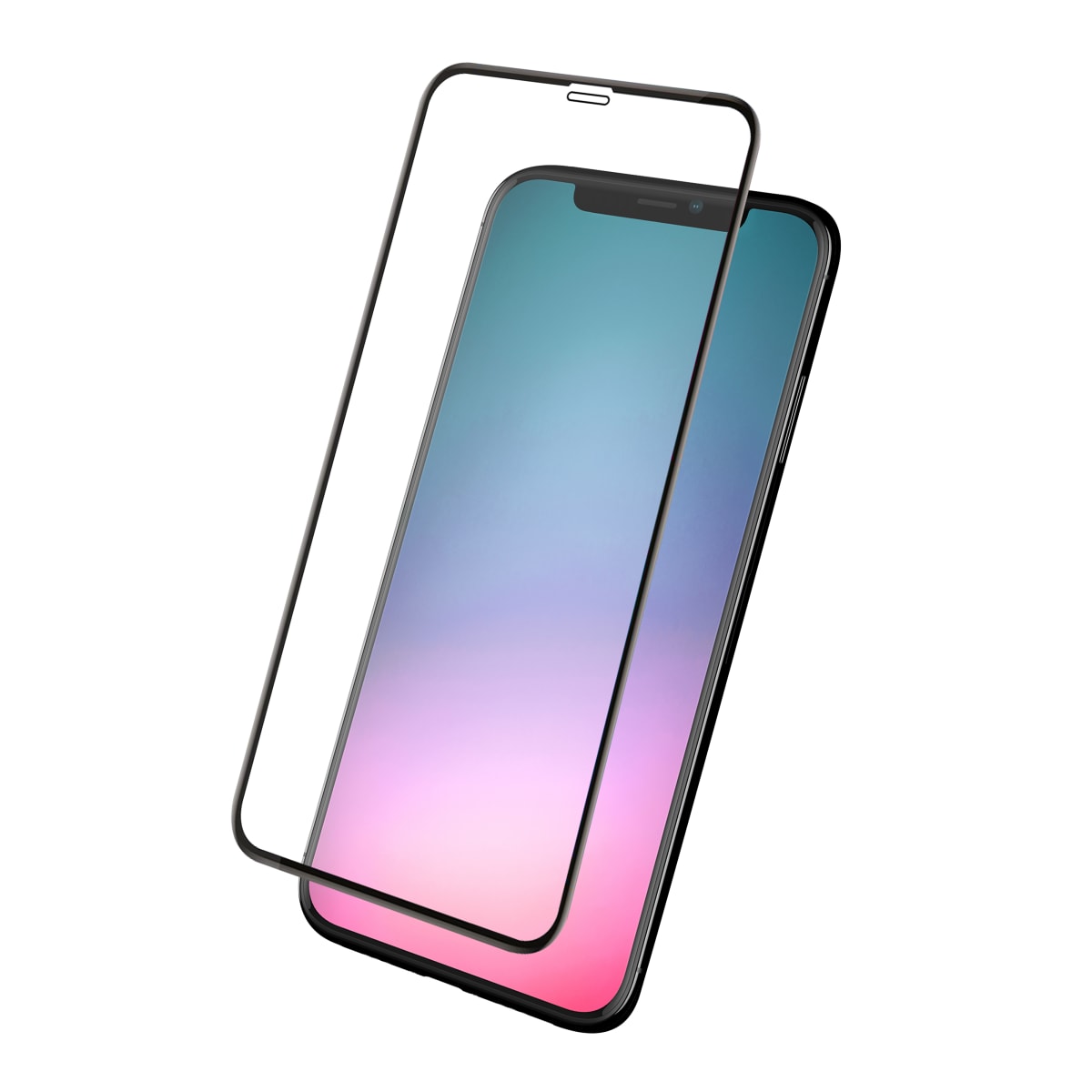 Protection intégrale en verre trempé pour iPhone 11 Pro Max.