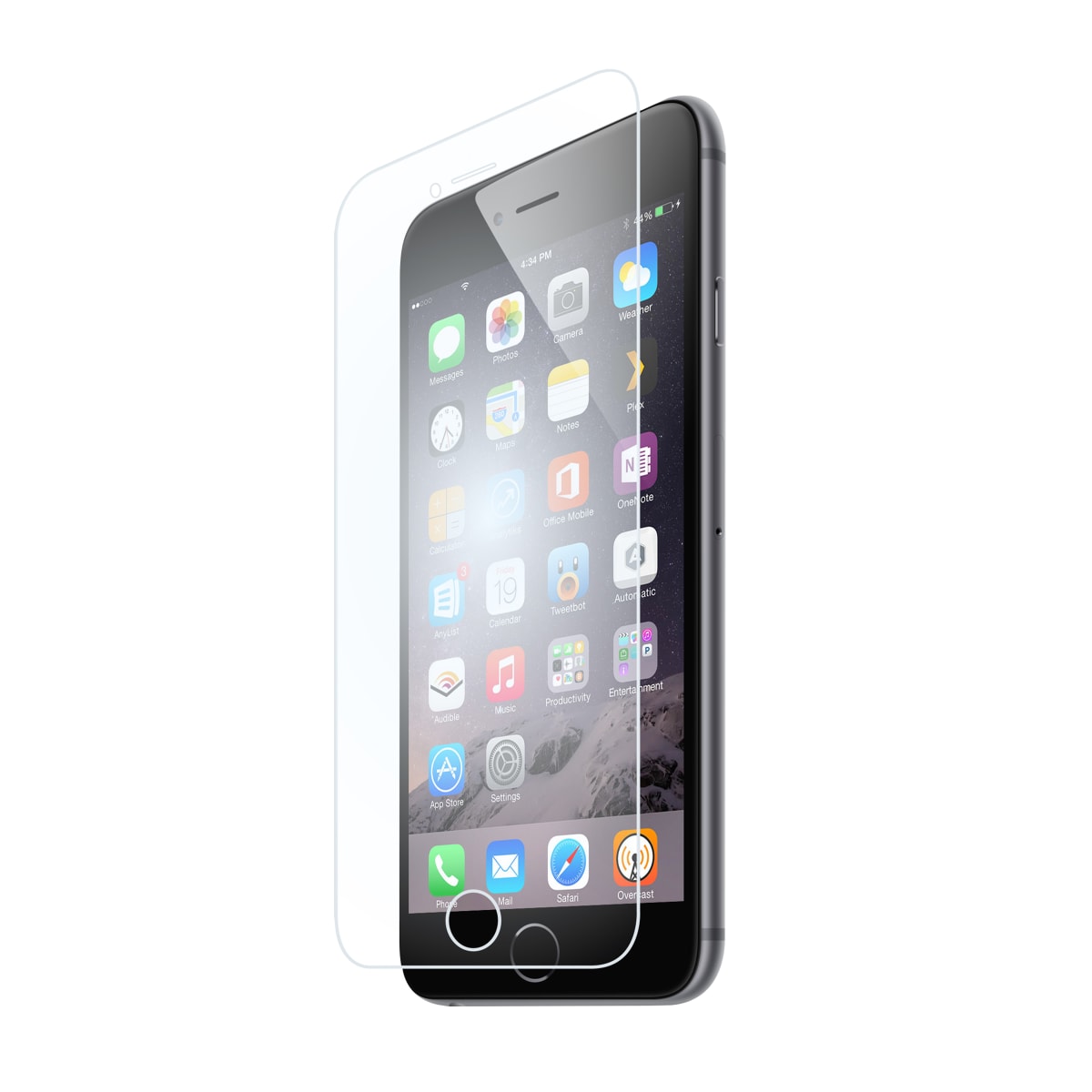 Proteção de vidro temperado para iPhone 6-6S.