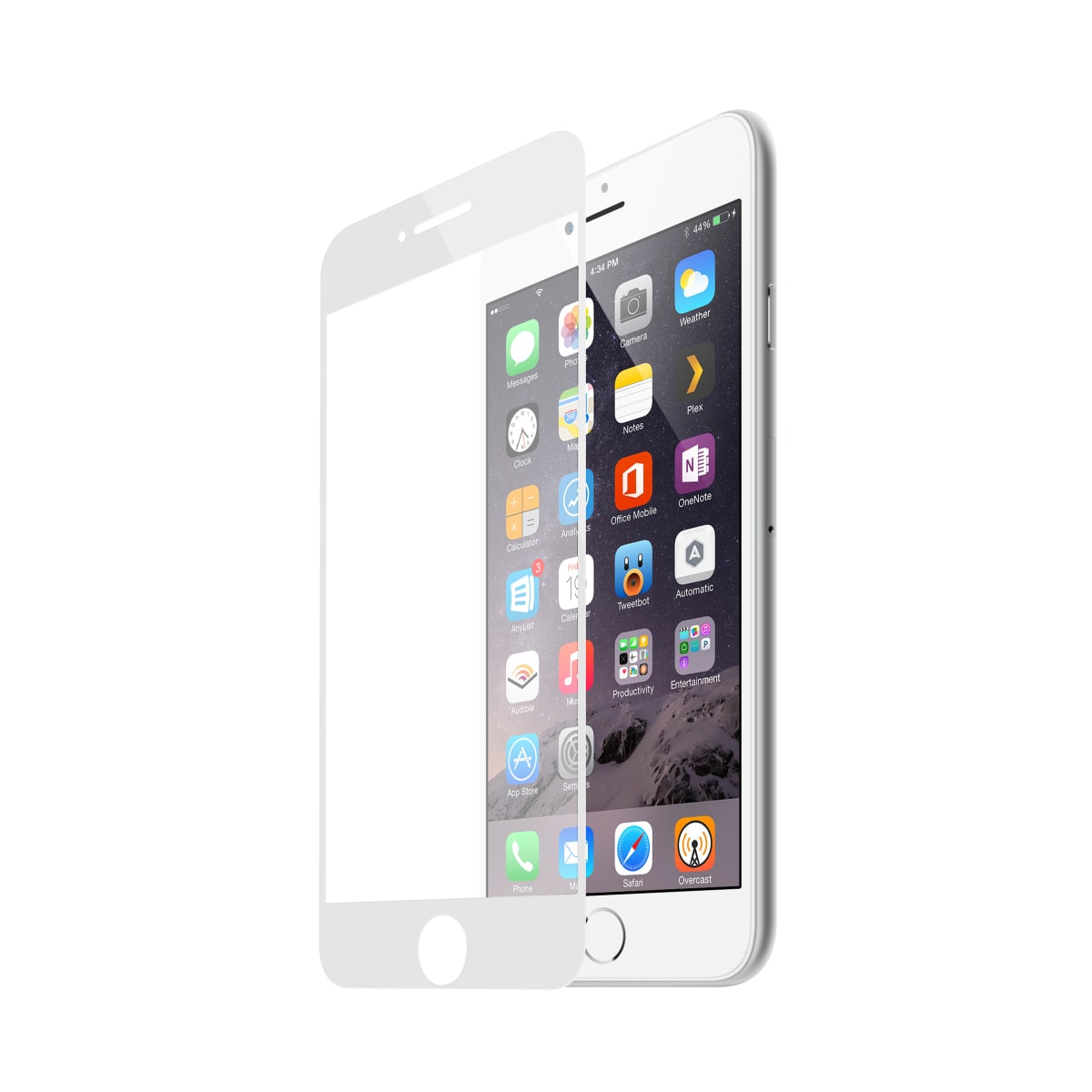 Proteção total em vidro temperado para iPhone 7-8.