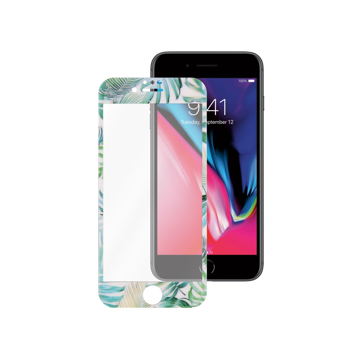 TEMPERED GLASS PROTECTION FOR IPHONE 8/7/6-JUNGLE