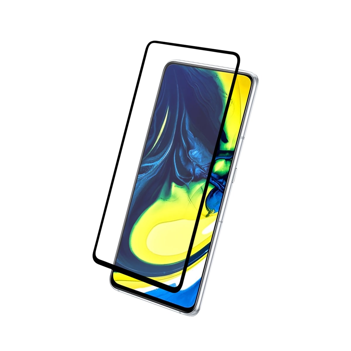 Protection intégrale en verre trempé pour Samsung Galaxy A90 et A80