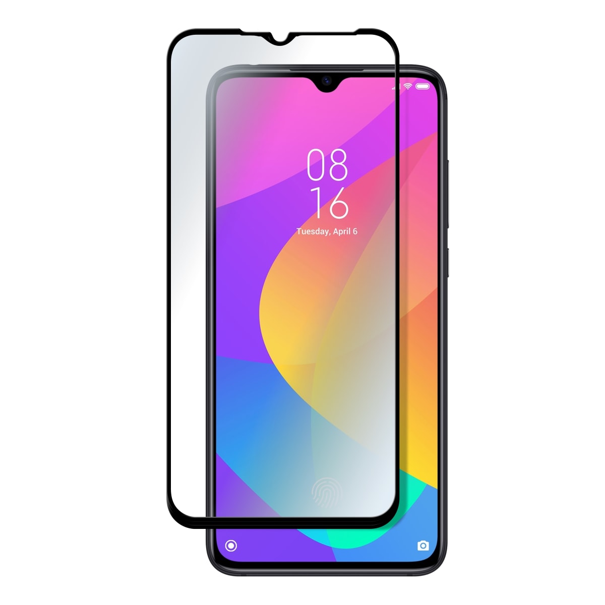 Proteção total em vidro temperado para Xiaomi Mi 9 Lite