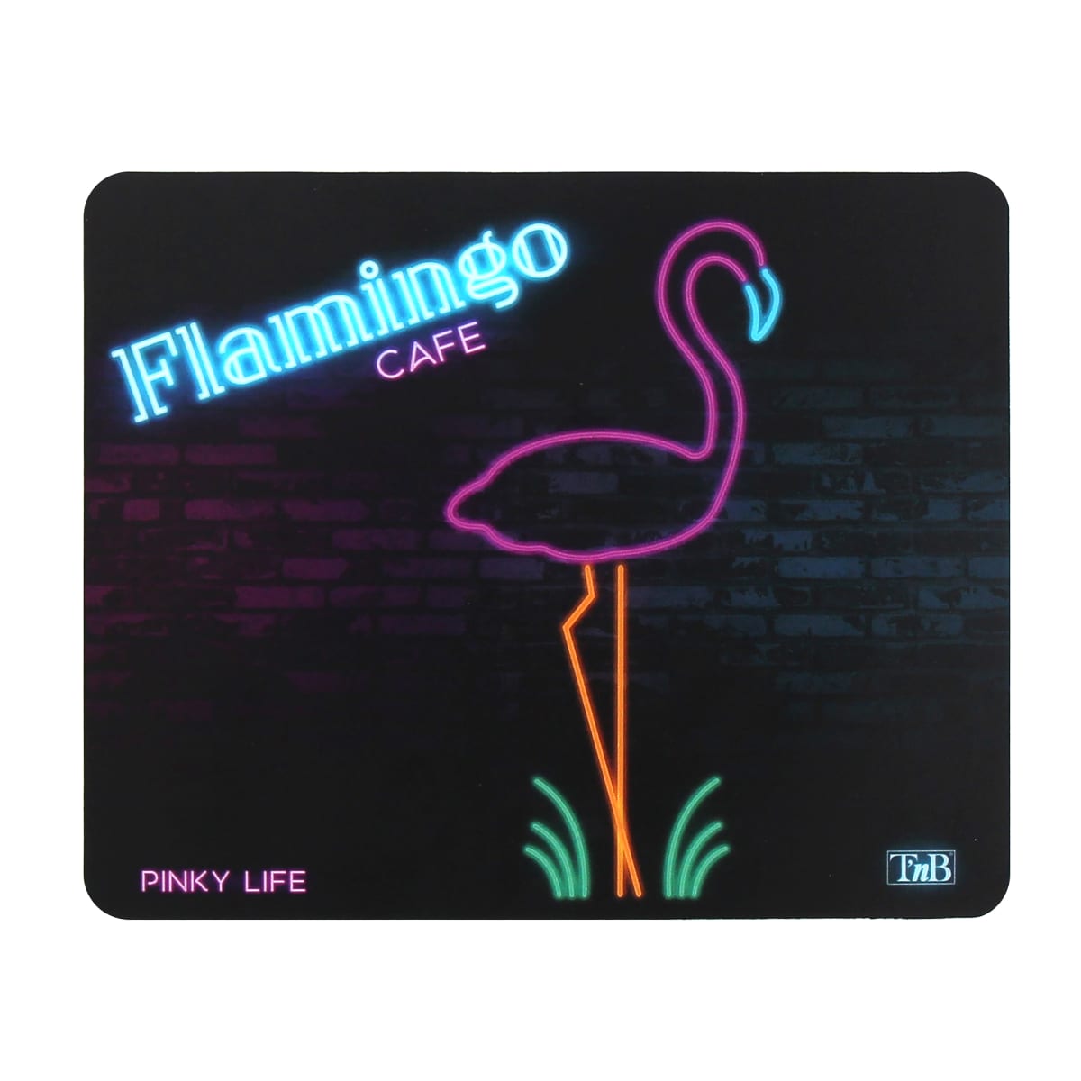 NEON mouse pad - FLAMINGO design 