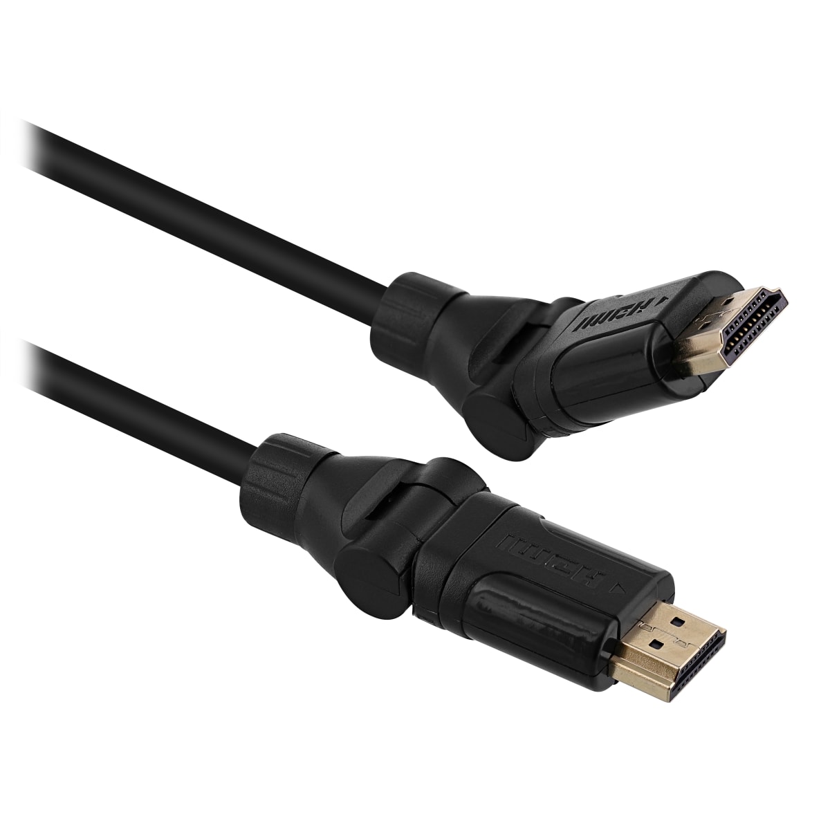 HDMI male / HDMI male cable 360° 2m
