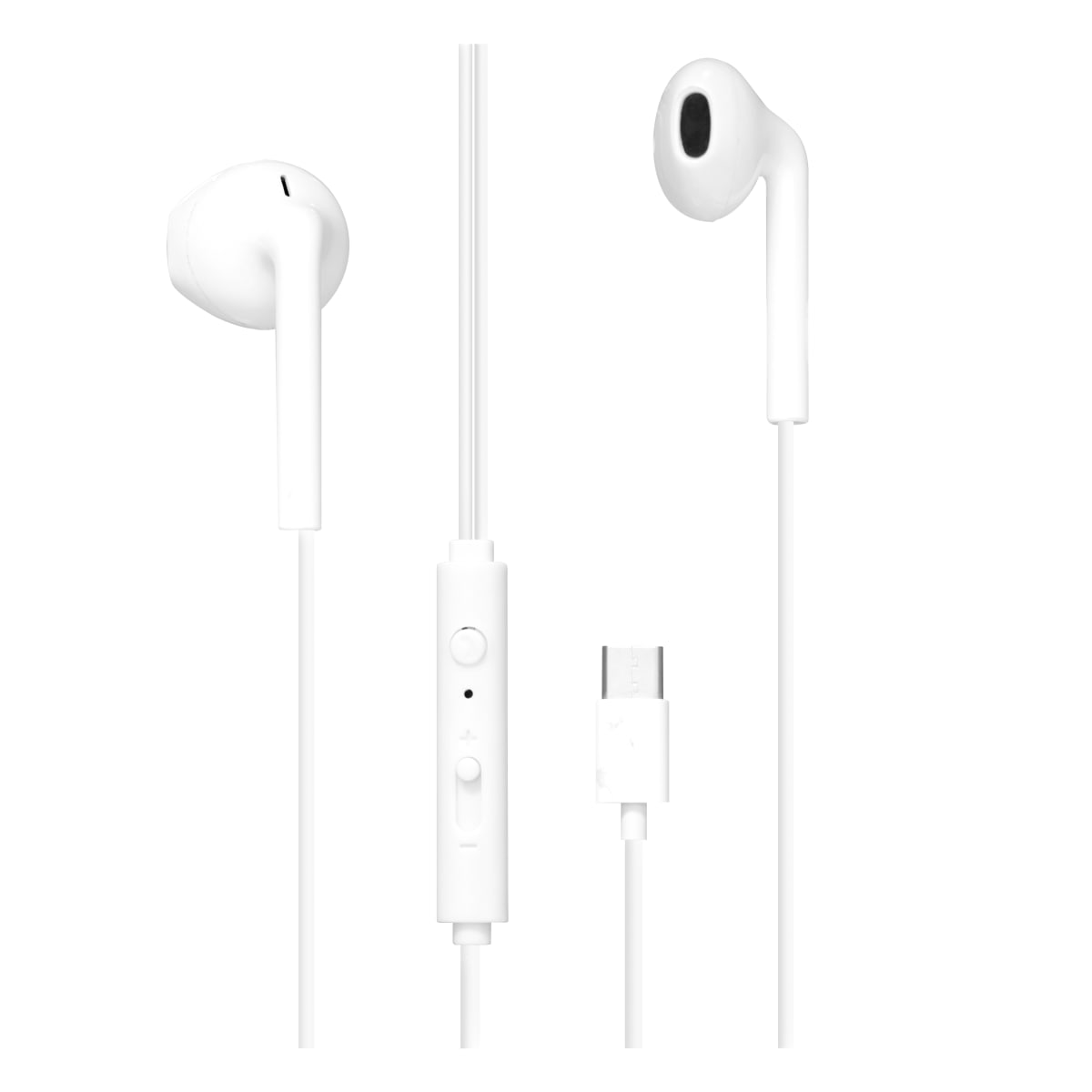 Auriculares con cable C-BUDS tipo C blancos