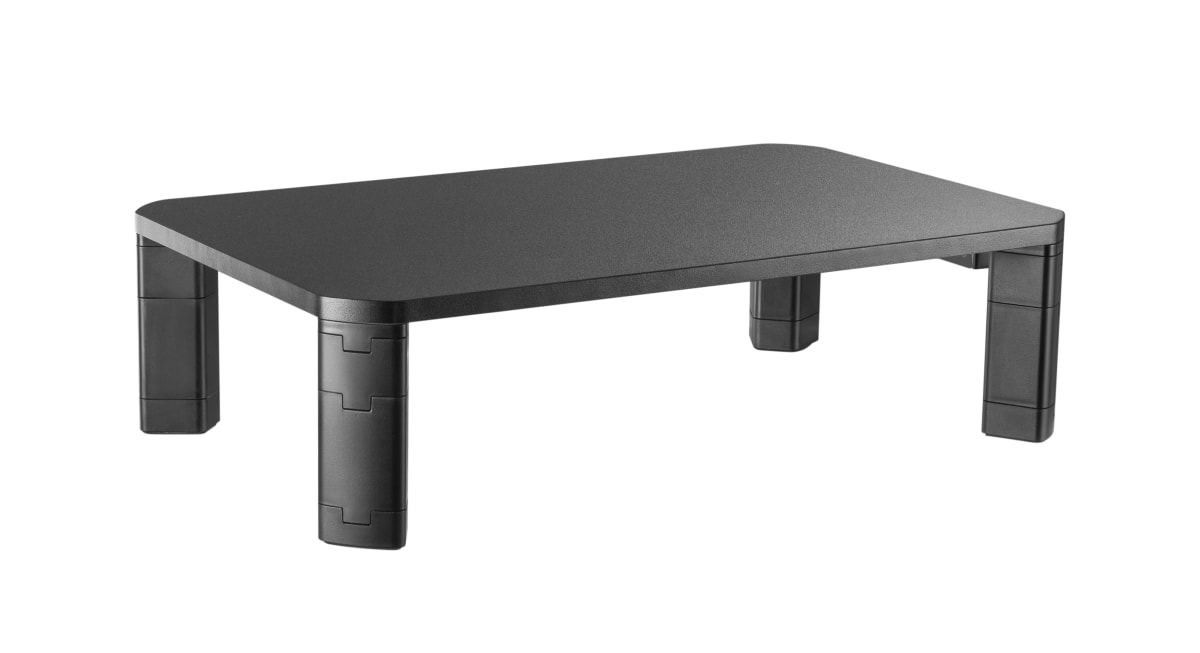 Monitor riser with adjustable height and USB 3.0 hub