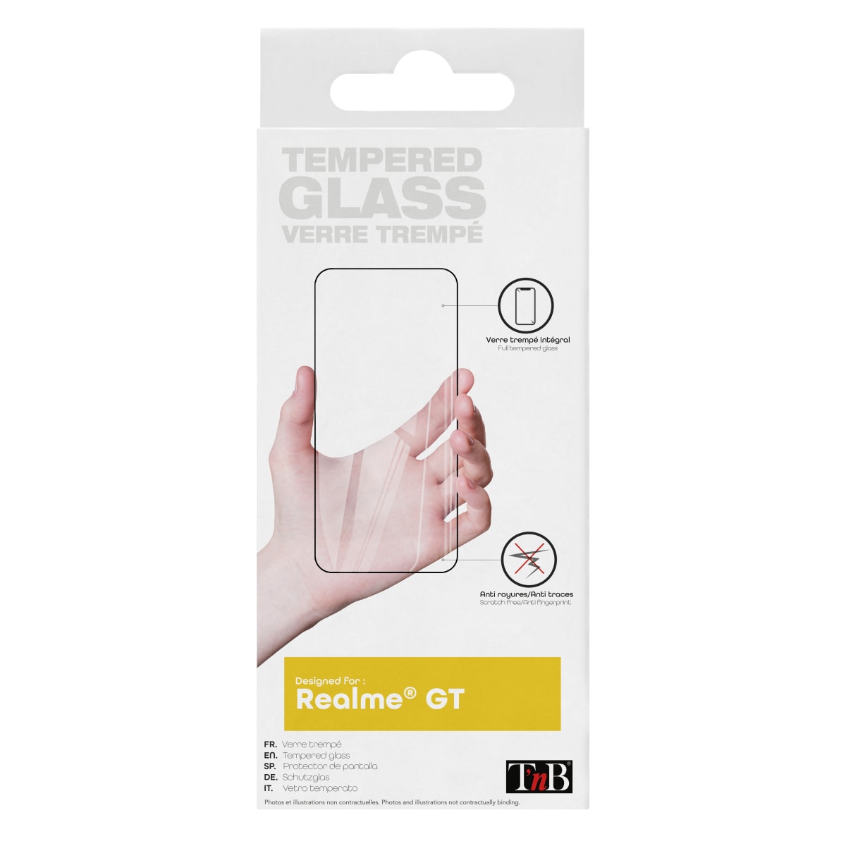 Protection intégrale en verre trempé pour Realme GT