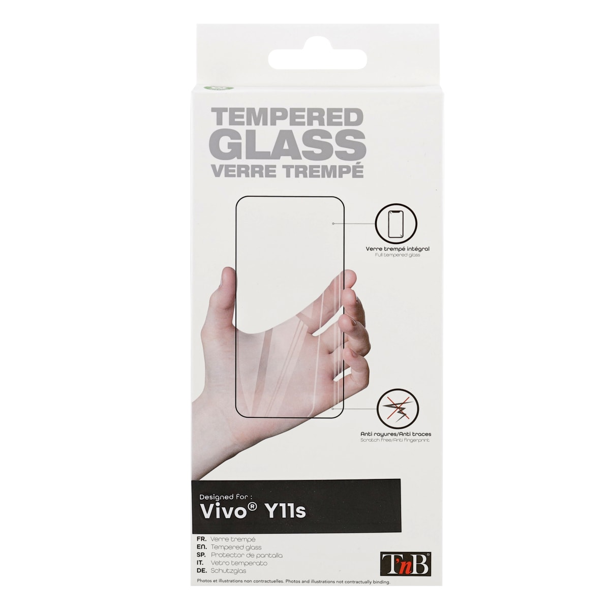 Protection intégrale en verre trempé pour Vivo Y11S