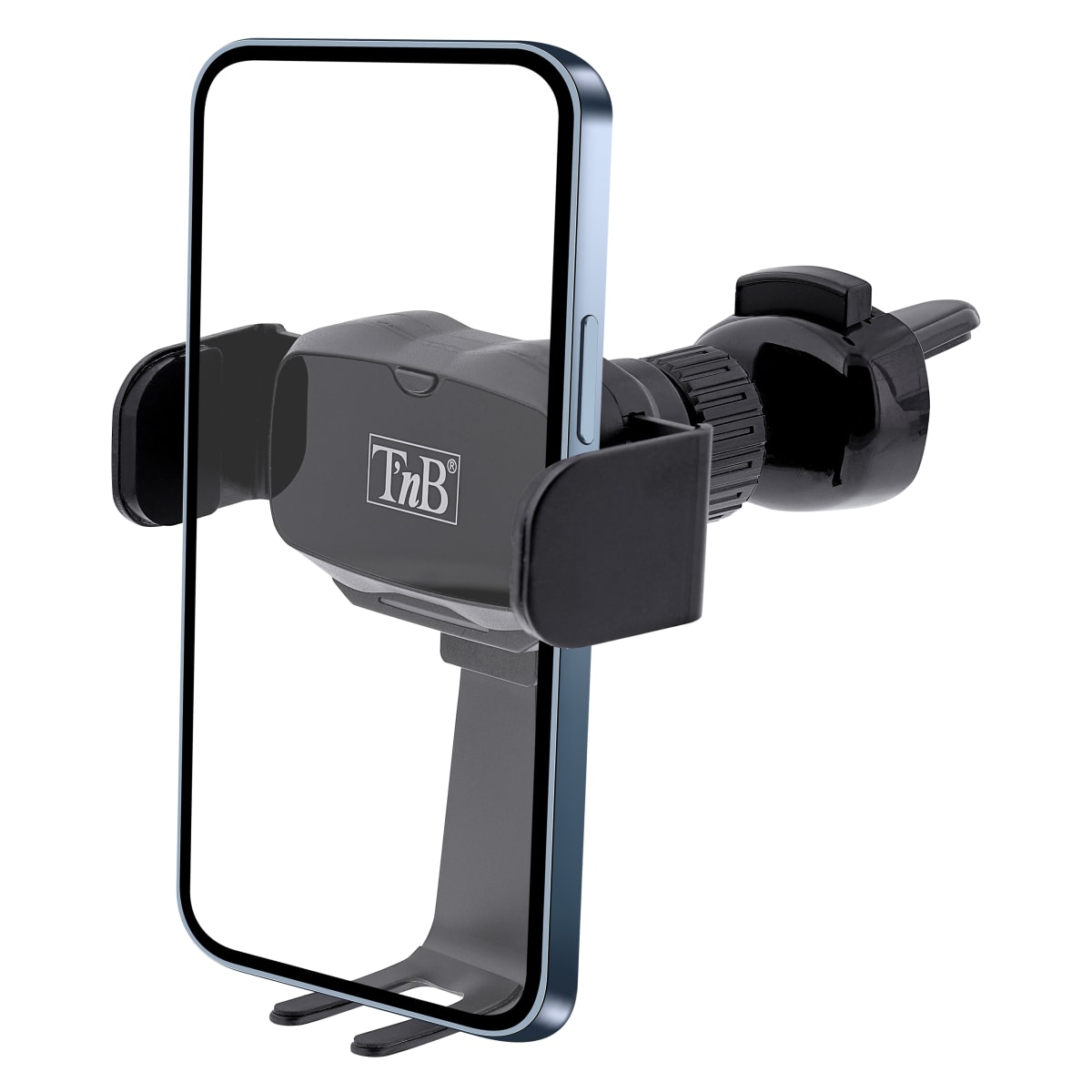 Motorized air-vent grid jaw wireless holder