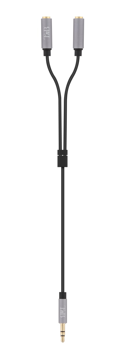Cable divisor jack 3,5mm m le / 2 jacks hembra 3,5mm 0,2m