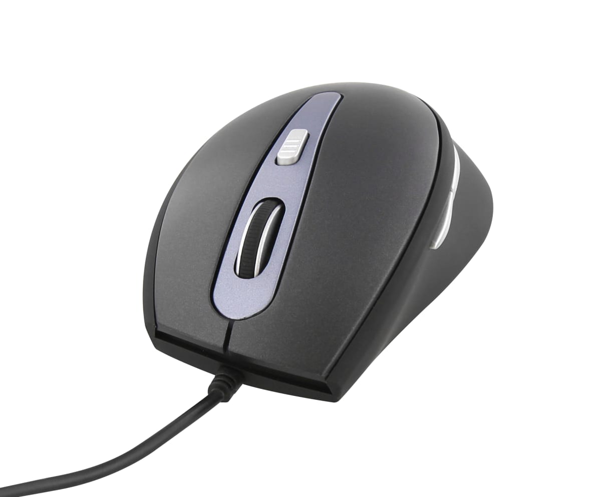 Mouse ergonômico com fio para escritório