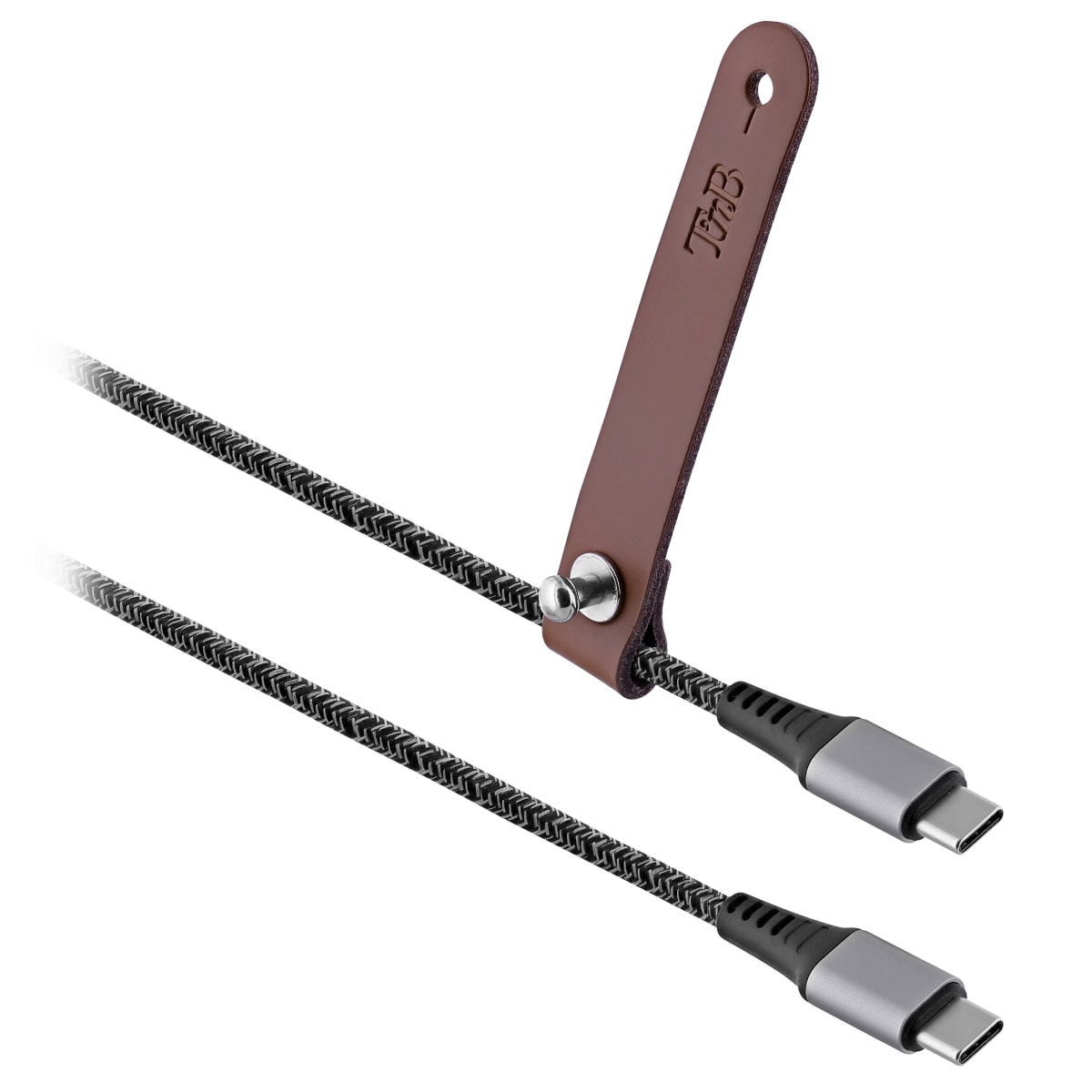 USB Type-C cable with metal connectors